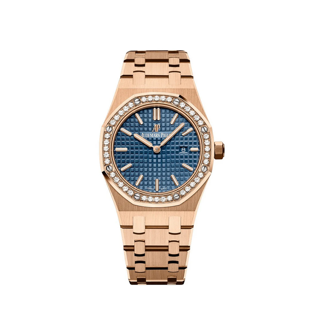 Audemars Piguet Royal Oak 33mm Rose Gold Blue Dial