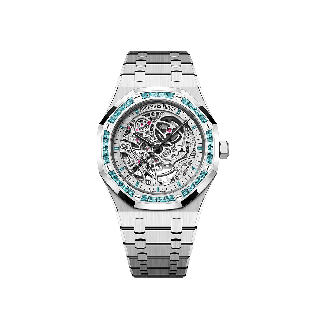 Audemars Piguet Royal Oak Skeleton 15412BC White Gold Sapphire