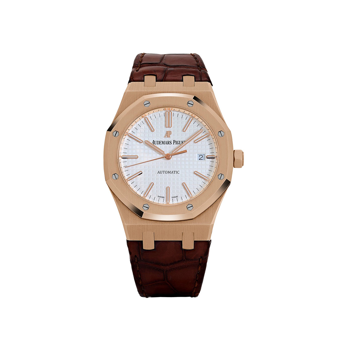 Audemars Piguet Royal Oak White Dial Rose Gold