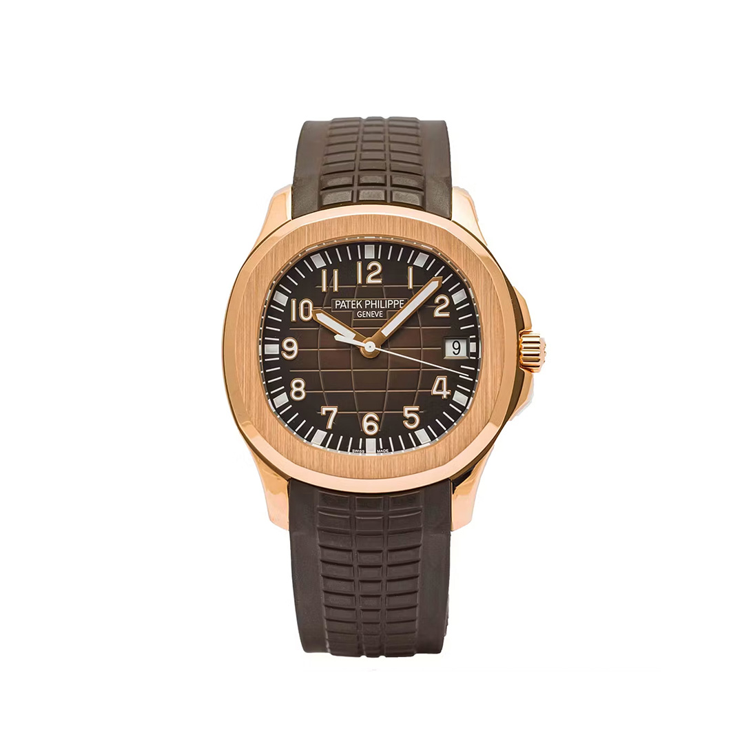 Patek Philippe Aquanaut Rose Gold Brown Strap 41mm