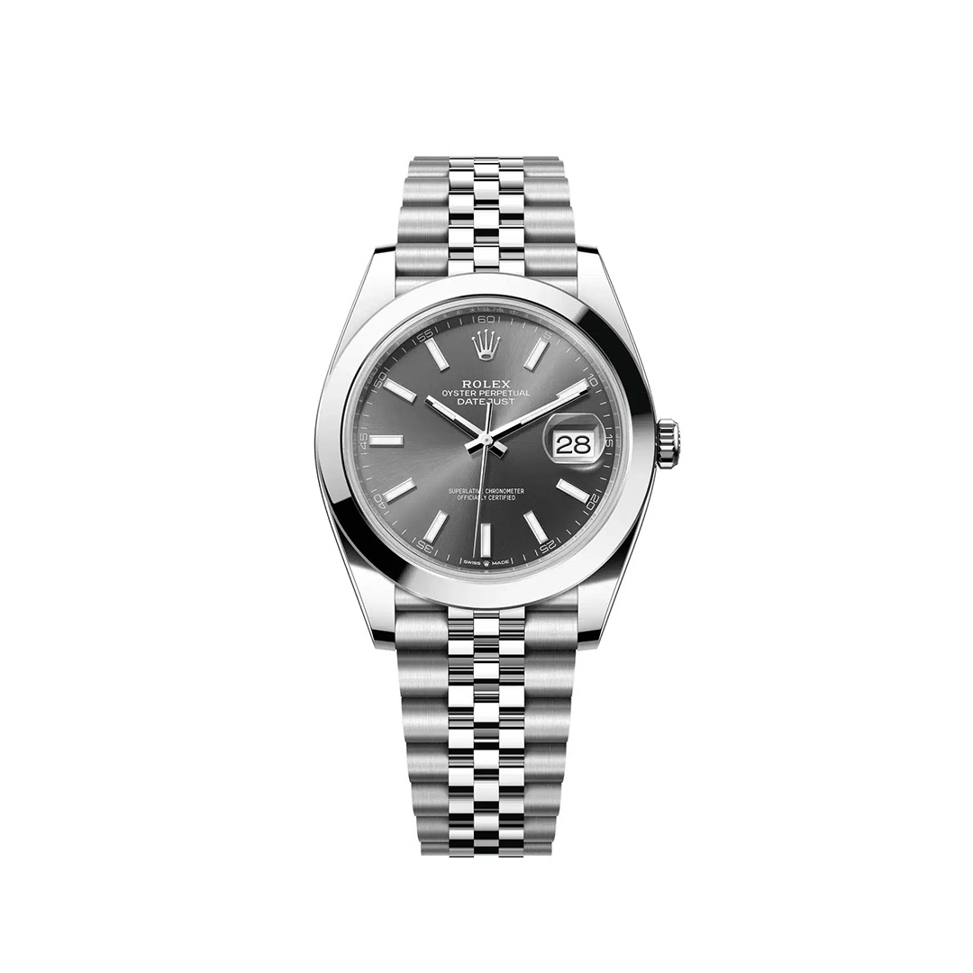 ROLEX DateJust GREY 41MM Smooth Jubilee