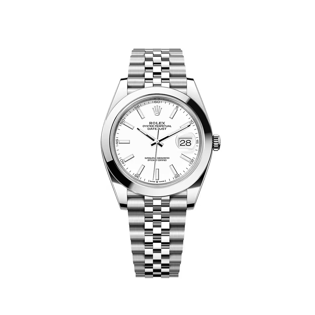 Rolex Datejust White 41mm Oyster