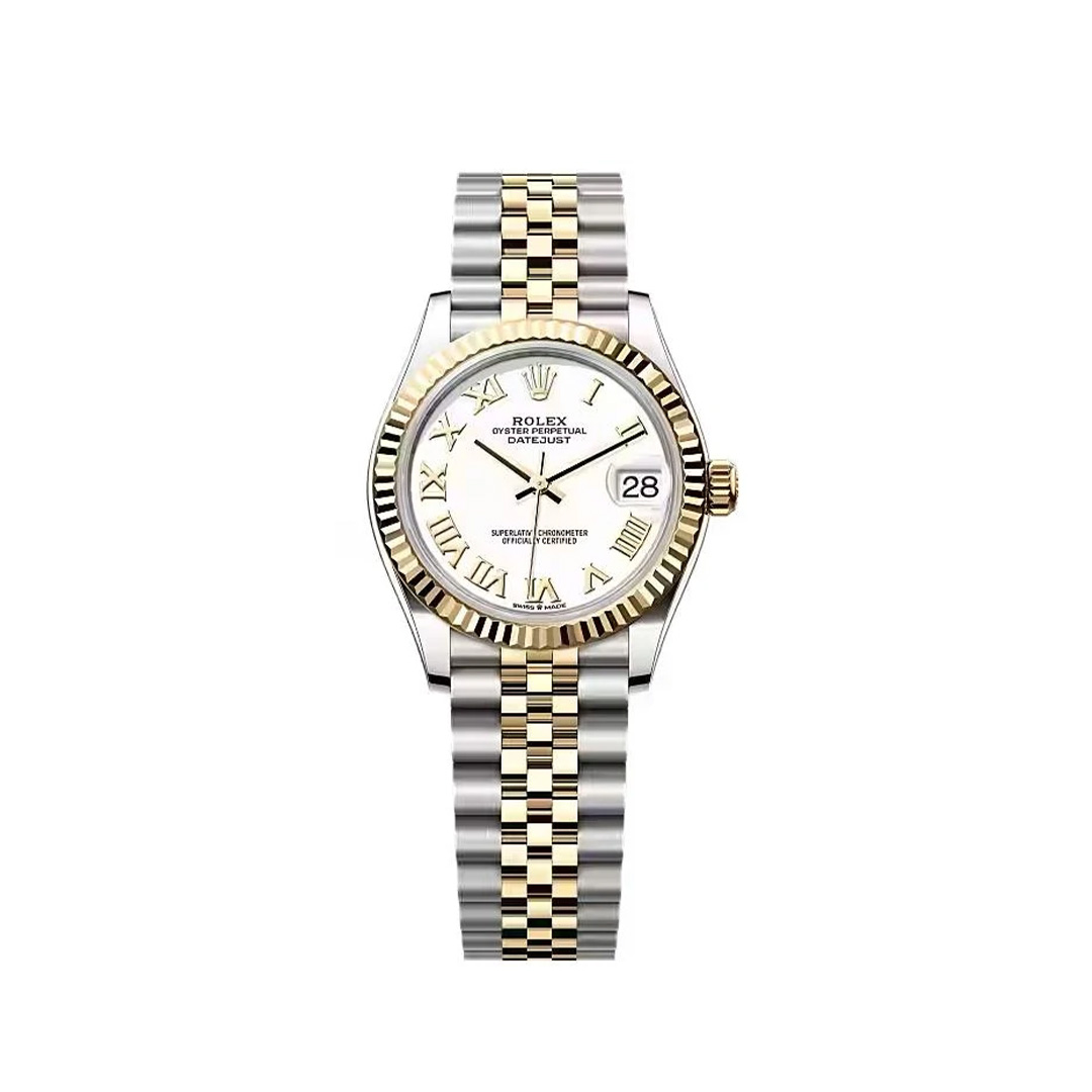 Rolex Datejust White Roman Two-Tone 31mm